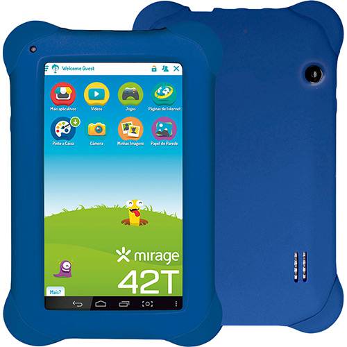 Tablet Mirage Infantil 42T 8GB Wi-Fi Tela 7" Android 4.4 Quad Core - Azul é bom? Vale a pena?