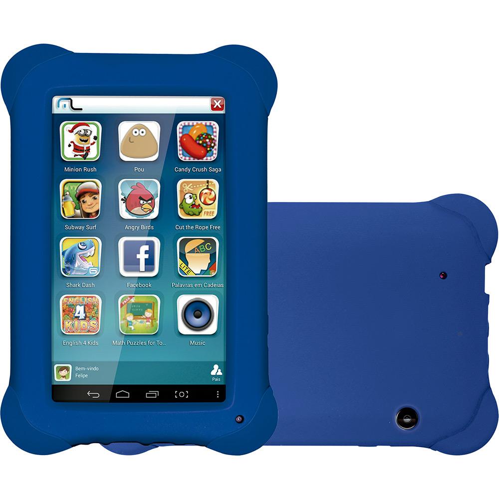 Tablet Multilaser Kid Pad NB 194 Quad Core 8GB Tela 7" Android 4.4 - Azul é bom? Vale a pena?