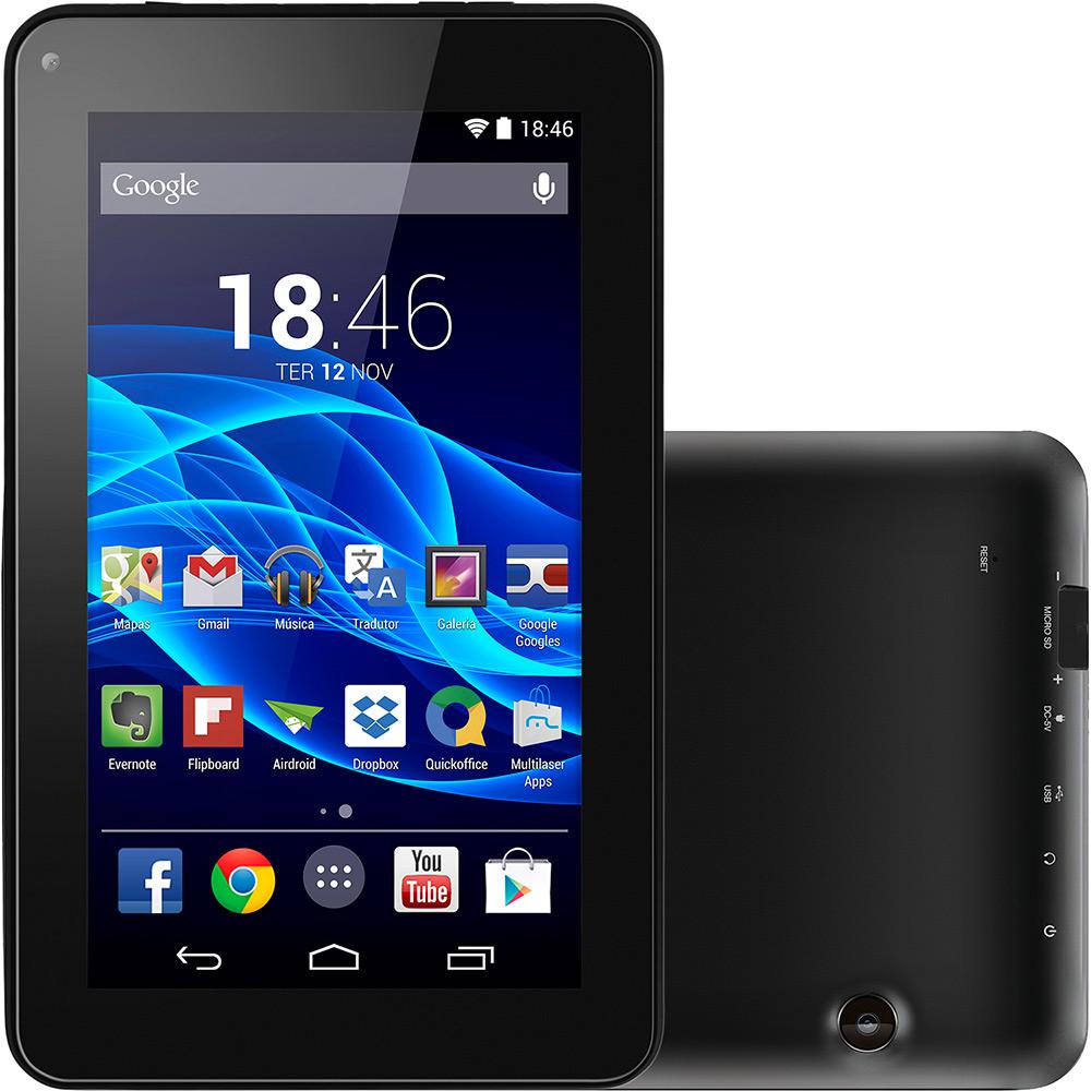 Tablet Multilaser M7S 8GB Wi-Fi 7" Android 4.4 Quad Core - Preto é bom? Vale a pena?