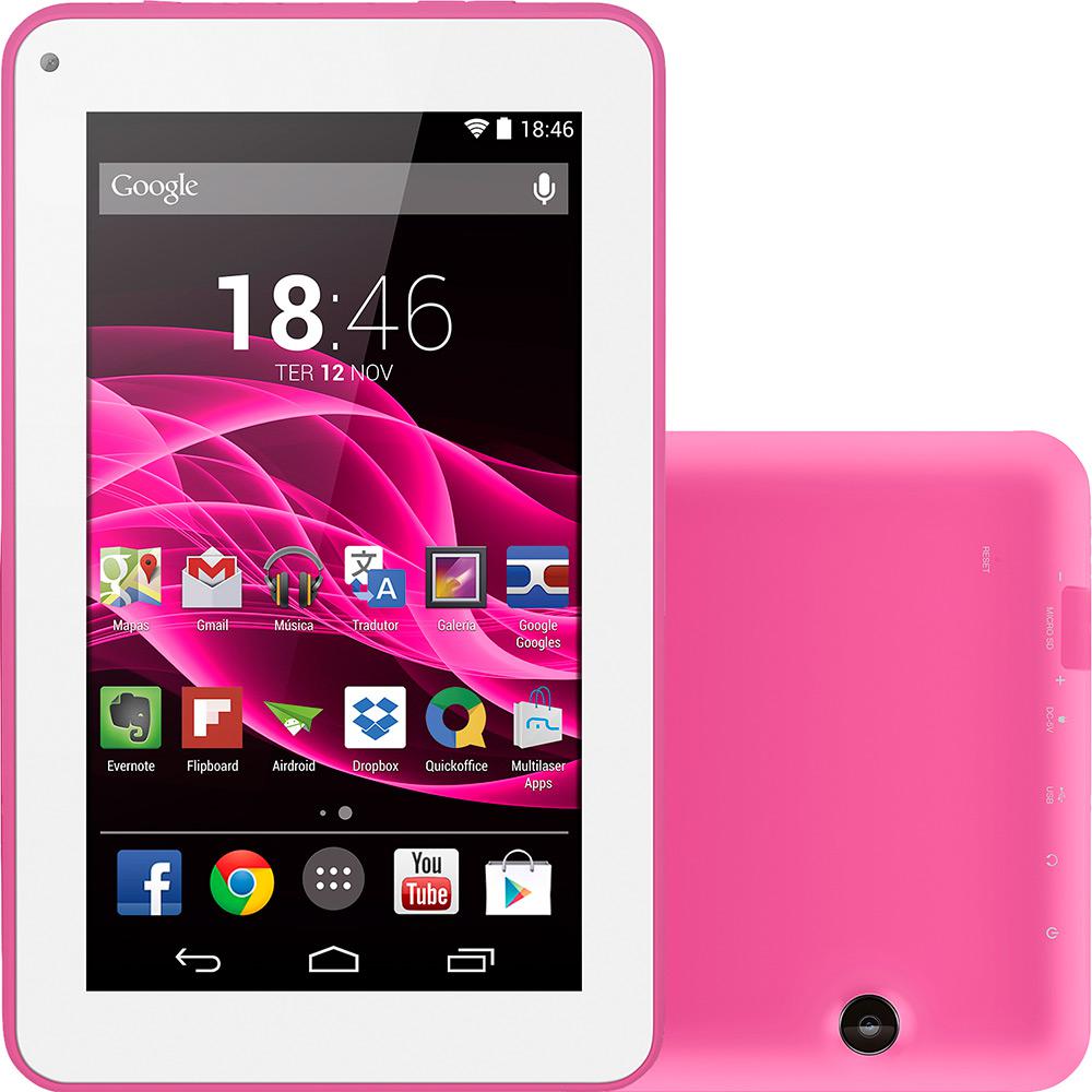 Tablet Multilaser M7S 8GB Wi-Fi Tela 7" Android 4.4 Quad Core - Rosa é bom? Vale a pena?