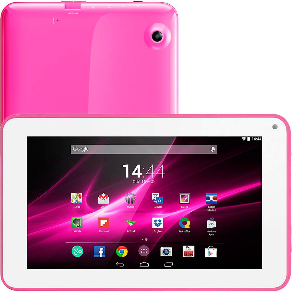 Tablet Multilaser M9 NB174 Quad Core 8GB Tela 9" Android 4.4 - Rosa é bom? Vale a pena?