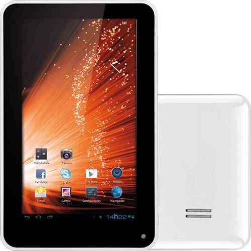 Tablet Multilaser NB044 com Android 4.1 Wi-Fi Tela 7" Touchscreen Branco e Memória Interna 4GB é bom? Vale a pena?