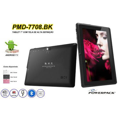 Tablet Powerpack PMD 7708 BK (Preto) / Tela de 7’’/ 8Gb de Memória / Câmera 0.3 é bom? Vale a pena?