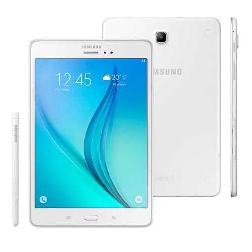 Tablet Samsung Galaxy Tab A 4G SM-P355M com S Pen, Tela 8”, 16GB, Câmera 5MP, GPS, Android 5.0, Processador Quad Core 1.2 Ghz – Branco é bom? Vale a pena?