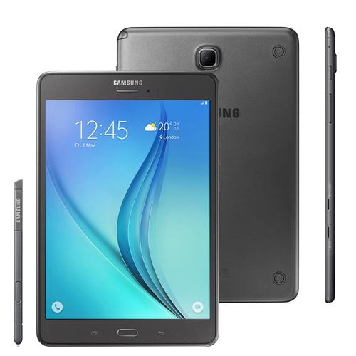 Tablet Samsung Galaxy Tab A 4G SM-P355M com S Pen, Tela 8”, 16GB, Câmera 5MP, GPS, Android 5.0, Processador Quad Core 1.2 Ghz – Cinza é bom? Vale a pena?