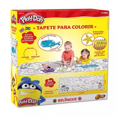 Tapete Bilíngue com Apagador para Colorir Play-Doh Fun 8005-8 é bom? Vale a pena?