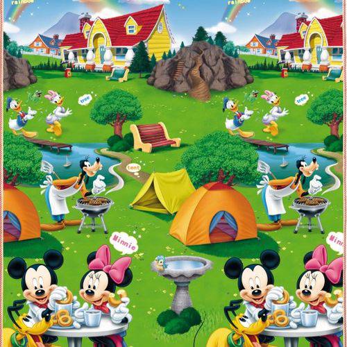 Tapete Recreio Disney Mickey Minnie Atividades 1,80mx1,20m Jolitex é bom? Vale a pena?