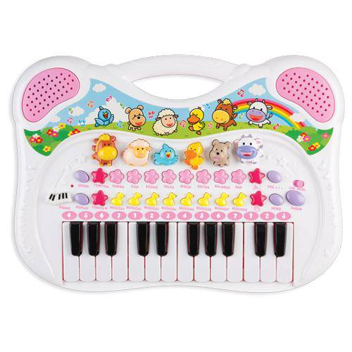 Piano Musical Infantil Animais Rosa 6408 Braskit é bom? Vale a pena?