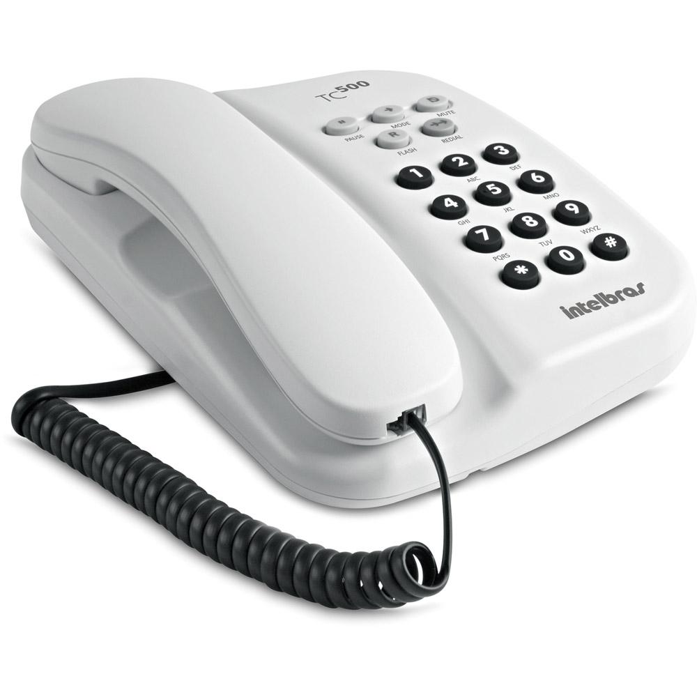 Telefone com Fio c/ Chave TC 500 Branco - Intelbras é bom? Vale a pena?