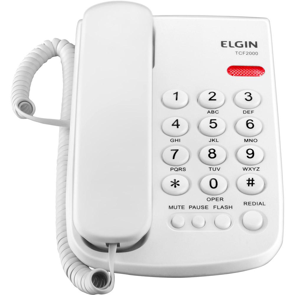 Telefone Fixo com Fio Elgin TCF2000 Branco é bom? Vale a pena?