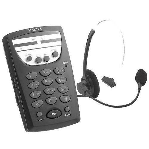 Telefone Fixo com Fio Fone Headset Maxtel Rj11 Telemarketing é bom? Vale a pena?