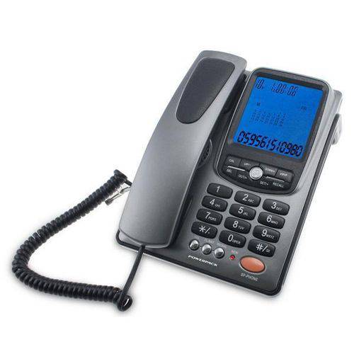 Telefone Fixo Powerpack Tel-8034 com Identificador de Chamadas - Cinza-preto é bom? Vale a pena?