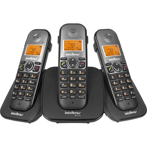 Telefone Intelbras Sem Fio Ts 5123 Base e 2 Ramais - Preto - 4125123 é bom? Vale a pena?