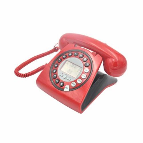 Telefone Retrô Vintage Teem Tm8227 com Identificador de Chamadas - Vermelho é bom? Vale a pena?