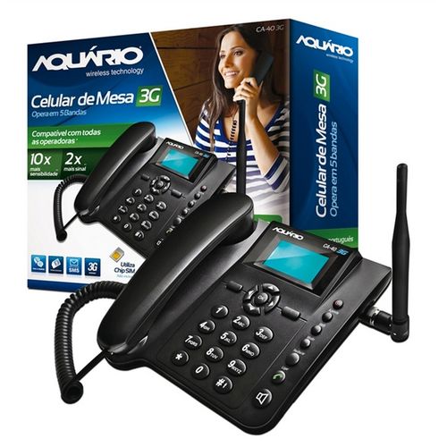 Telefone Rural Celular de Mesa 3g Ca-403g Aquario é bom? Vale a pena?