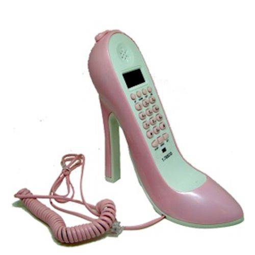Telefone Sapato Rosa com Identificador de Chamadas é bom? Vale a pena?