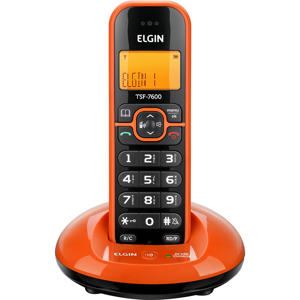 Telefone sem Fio Elgin TSF 7600 com Identificador de Chamada Laranja é bom? Vale a pena?