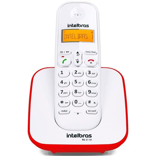 Telefone Sem Fio - Intelbras - Ts3110 - Branco e Vermelho é bom? Vale a pena?