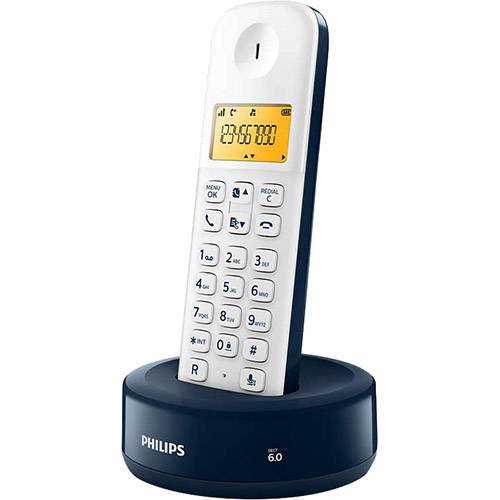 Telefone Sem Fio Philips D1301WD/BR com Identificador D1301wd/br Branco/Azul é bom? Vale a pena?