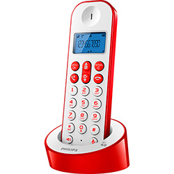 Telefone Sem Fio Vermelho Philips D1211WR/BR com Identificador de Chamadas e Viva Voz é bom? Vale a pena?