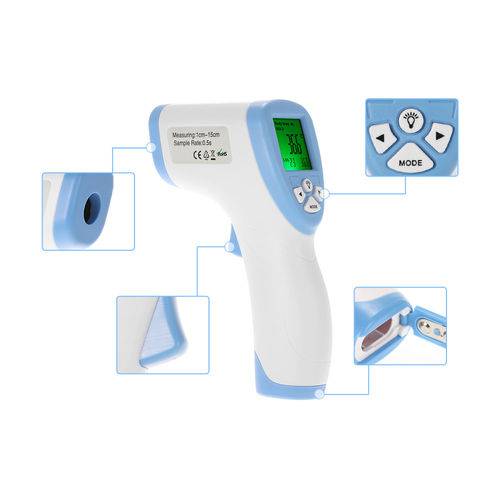 Termometro LASER Digital Infravermelho Febre de Testa Bebe Azul é bom? Vale a pena?