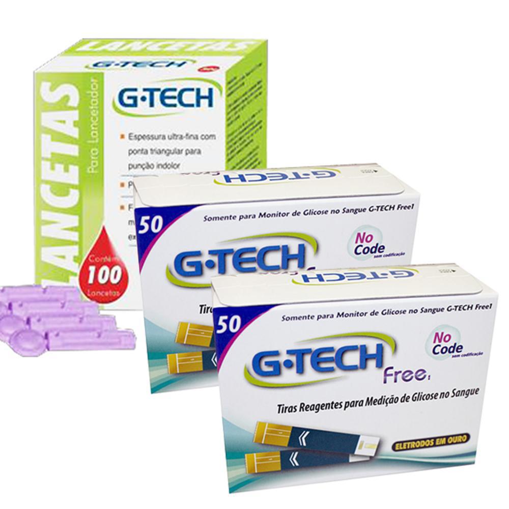 Tiras Reagentes De Glicose G-Tech Free C/100un + 100 Lancetas é bom? Vale a pena?