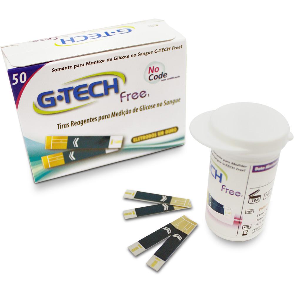 Tiras Reagentes p/ Medição de Glicose (Caixa 50 unid) - G-Tech Free é bom? Vale a pena?