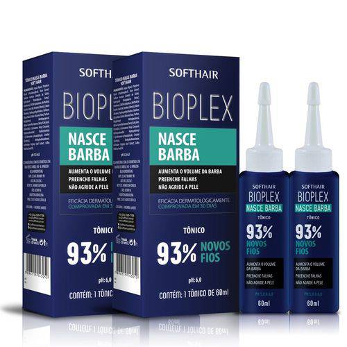 Tônico Bioplex Nasce Barba 60ml Soft Hair - Kit com 2 Unidades é bom? Vale a pena?