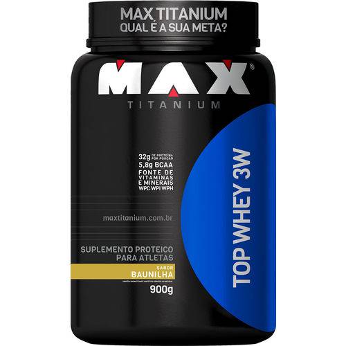 TOP WHEY 3W (900g) Max Titanium é bom? Vale a pena?