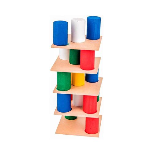 Torre Inteligente - Madeira - 63 Peças - Colorido Carlu Brinquedos é bom? Vale a pena?
