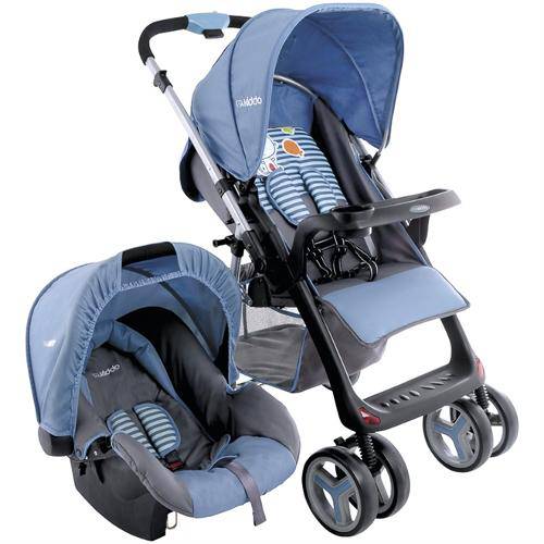 Travel System Carrinho de Bebê + Bebê Conforto Zap Azul Kiddo é bom? Vale a pena?