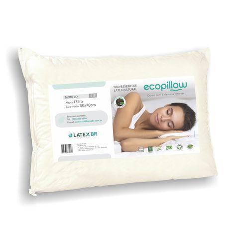 Travesseiro de Latex 100% Natural - Ecopillow - E15 - Altura 13 Cm - LatexBR - Cor Branco. é bom? Vale a pena?
