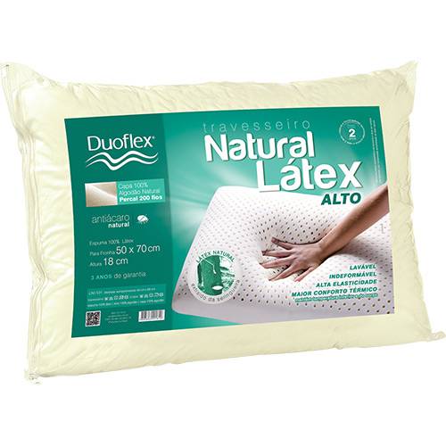 Travesseiro Natural Latex Alto - Duoflex é bom? Vale a pena?