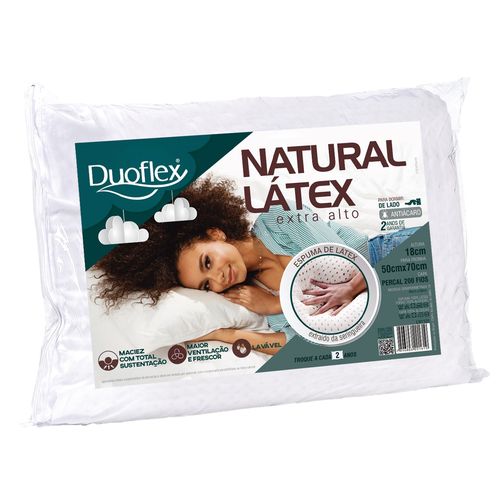Travesseiro Natural Látex Extra Alto 50x70cm - Duoflex é bom? Vale a pena?