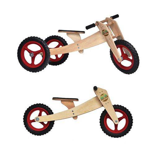 Triciclo / Bicicleta Infantil de Equilíbrio Sem Pedal 3 em 1 Woodbike 1 a 5 Anos Vermelha é bom? Vale a pena?