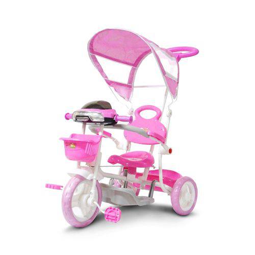 Triciclo Infantil 2 em 1 com Haste e Pedal Rosa Bw003r Importway é bom? Vale a pena?