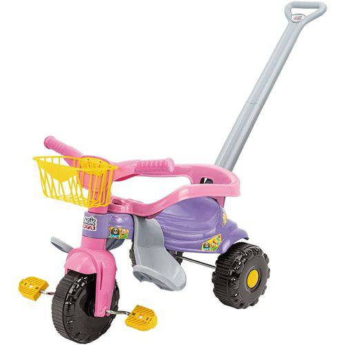 Triciclo Infantil Motoca Tico Tico Festa Rosa com Aro Protetor, Haste e Cestinha é bom? Vale a pena?