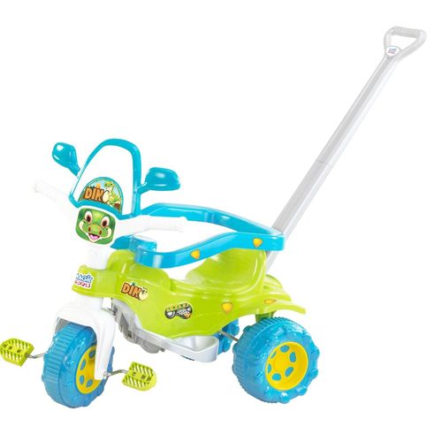 Triciclo Infantil Tico Tico Motoca Dino Verde com Haste Removível Acessórios e Adesivo é bom? Vale a pena?