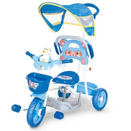 Triciclo Love Baby com Capota e Sons Azul 2005 - Cotiplás é bom? Vale a pena?