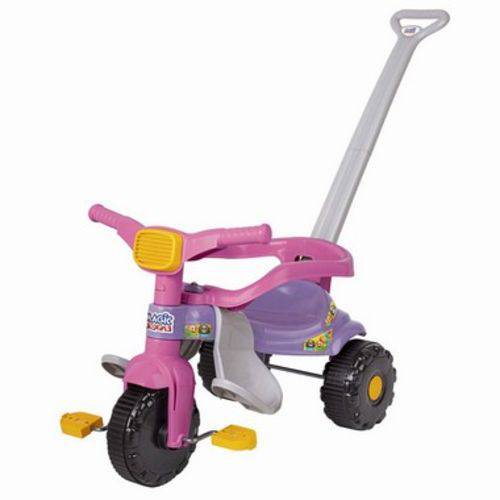 Triciclo Velotrol Bebe 1 Ano Azul/Rosa Empurrador 2560/2561 Magic Toys Menino ou Menina Barato é bom? Vale a pena?