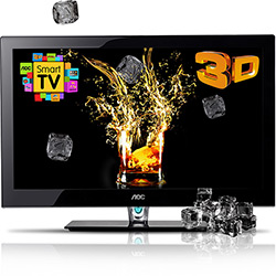 TV 3D LED 46" AOC LE46H158Z Full HD 4 HDMI 1 USB é bom? Vale a pena?