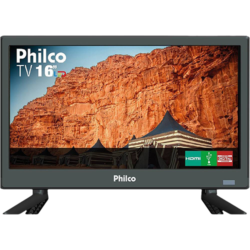 TV LED 16" Philco HD PTV16S86D com Conversor Digital 2 HDMI 1 USB 60Hz é bom? Vale a pena?