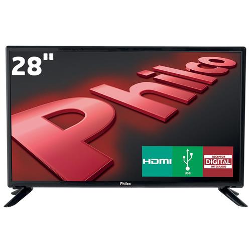 TV LED 28" HD Philco PH28D27D com Conversor Digital Integrado, Progressive Scan, Entradas HDMI e Entrada USB é bom? Vale a pena?