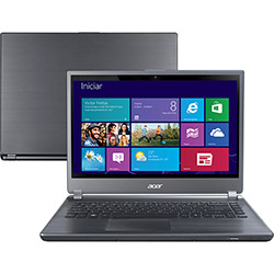 Ultrabook Acer M5-481T-6417 com Intel Core I5 6GB 500GB + 20GB SSD LED 14