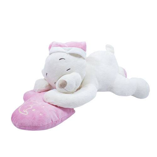 Urso Dormindo no Coração Rosa 46cm - Pelúcia é bom? Vale a pena?
