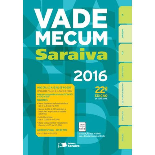 Vade Mecum Saraiva - 2016 é bom? Vale a pena?