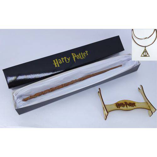 Varinha Harry Potter - Hermione + Colar + Expositor é bom? Vale a pena?