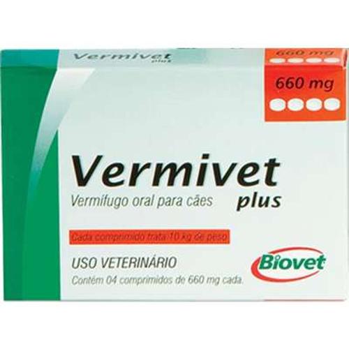Vermífugo Biovet Vermivet Plus 660mg para Cães - 4 Comprimidos é bom? Vale a pena?