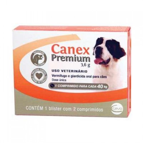 Vermífugo Canex Premium 3,6g Até 40kg 2 Comprimidos é bom? Vale a pena?