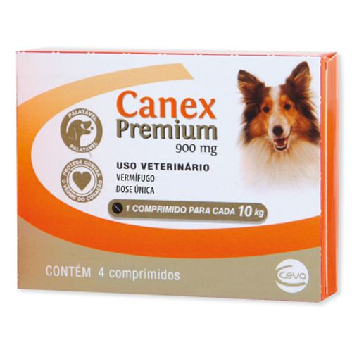 Vermífugo Ceva Canex Premium para Cães - 4 Comprimidos - 900mg é bom? Vale a pena?